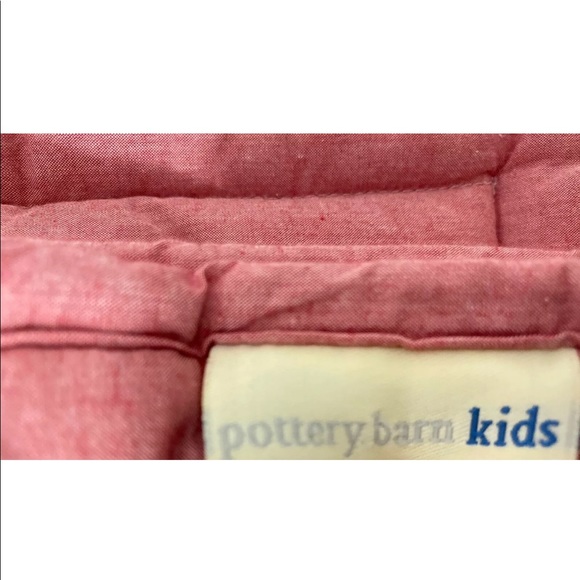 Pottery Barn Kids Baby Red Gingham Crib Bumper - Picture 15 of 16